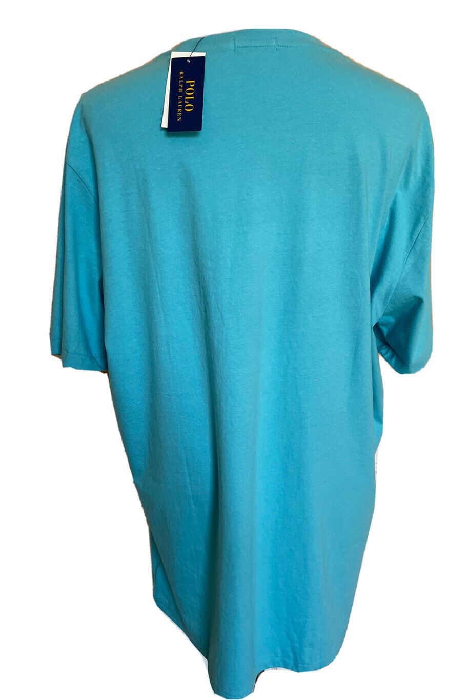 Neu mit Etikett: 69,5 $ Polo Ralph Lauren Bear T-Shirt Türkis XLT/TGL