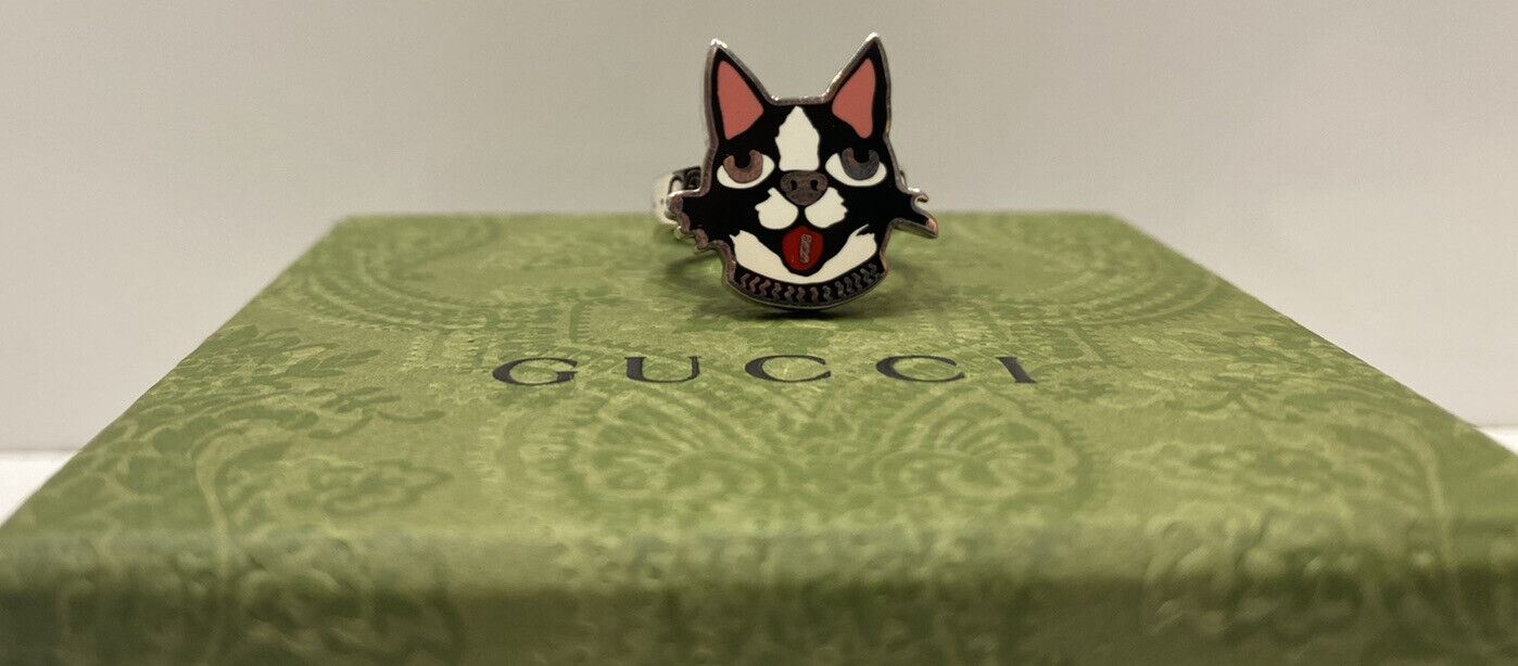 New GUCCI Bosco & Orso Sterling Silver 925 Ring Size 23 (20 mm) 502456