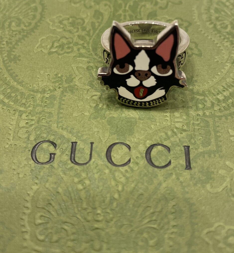 New GUCCI Bosco & Orso Sterling Silver 925 Ring Size 23 (20 mm) 502456