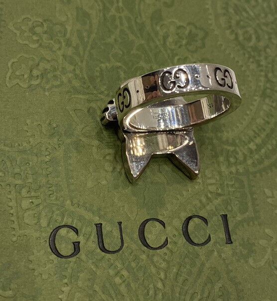Neuer GUCCI Bosco &amp; Orso Sterling Silber 925 Ring Größe 23 (20 mm) 502456 
