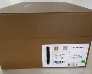 NIB Burberry Damen Archive Beige Mule Sneakers 8 US (38 Euro) 8046987 Italien 