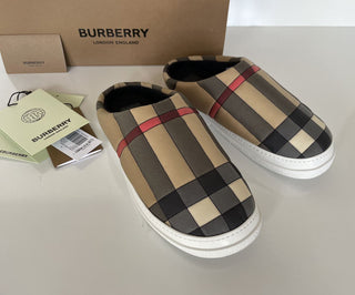NIB Burberry Women's Archive Beige Mule Sneakers 9 US (39 Euro) 8046987 Italy