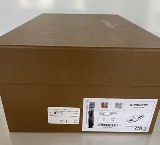 NIB Burberry Damen-Sandalen mit besticktem Mesh-Logo, 8 US (38 Euro) 8039250 