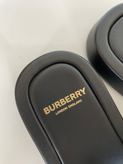 NIB Burberry Damen-Sandalen mit besticktem Mesh-Logo, 8 US (38 Euro) 8039250 