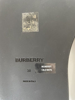 NIB Burberry Damen-Sandalen mit besticktem Mesh-Logo, 8 US (38 Euro) 8039250 