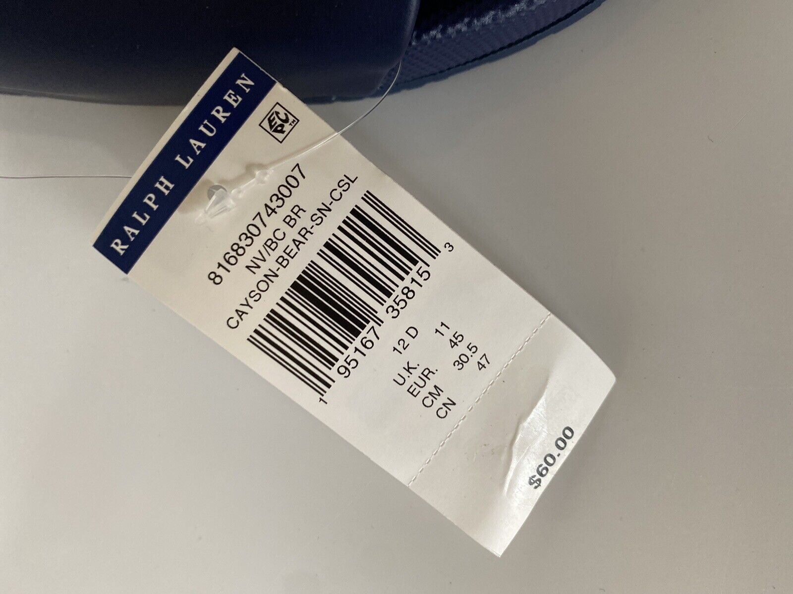 New Polo Ralph Lauren Cayson Beach Bear Ball Slides Sandals Blue 12 US (45 Euro)
