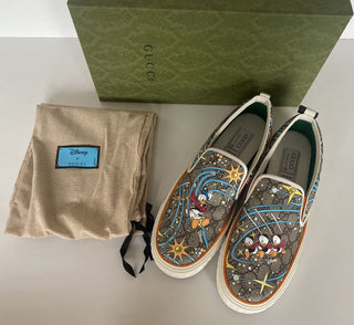 NIB Gucci Herren GG Supreme Donald Duck Sneakers 10,5 US (Gucci 10) Italien 647951 