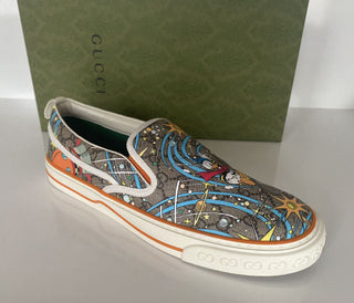 NIB Gucci Herren GG Supreme Donald Duck Sneakers 10,5 US (Gucci 10) Italien 647951 