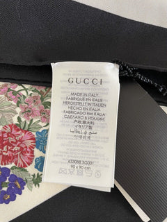 Neu mit Etikett: Gucci Blumen-Seidenschal, Schal, 90 x 90 cm, 633088, hergestellt in Italien 