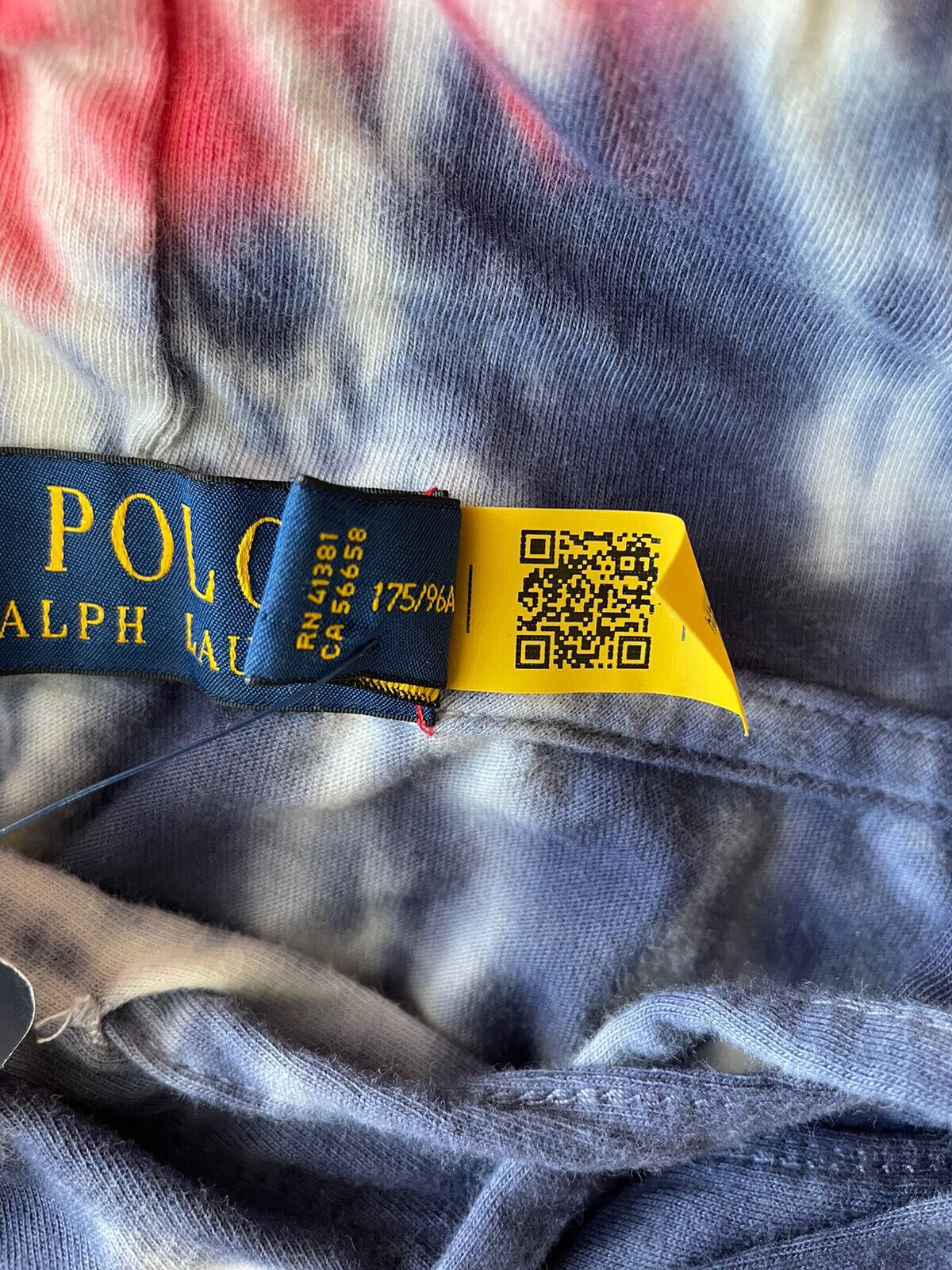 NWT $79.50 Polo Ralph Lauren Multicolor Long Sleeve T-Shirt with Hoodie Medium