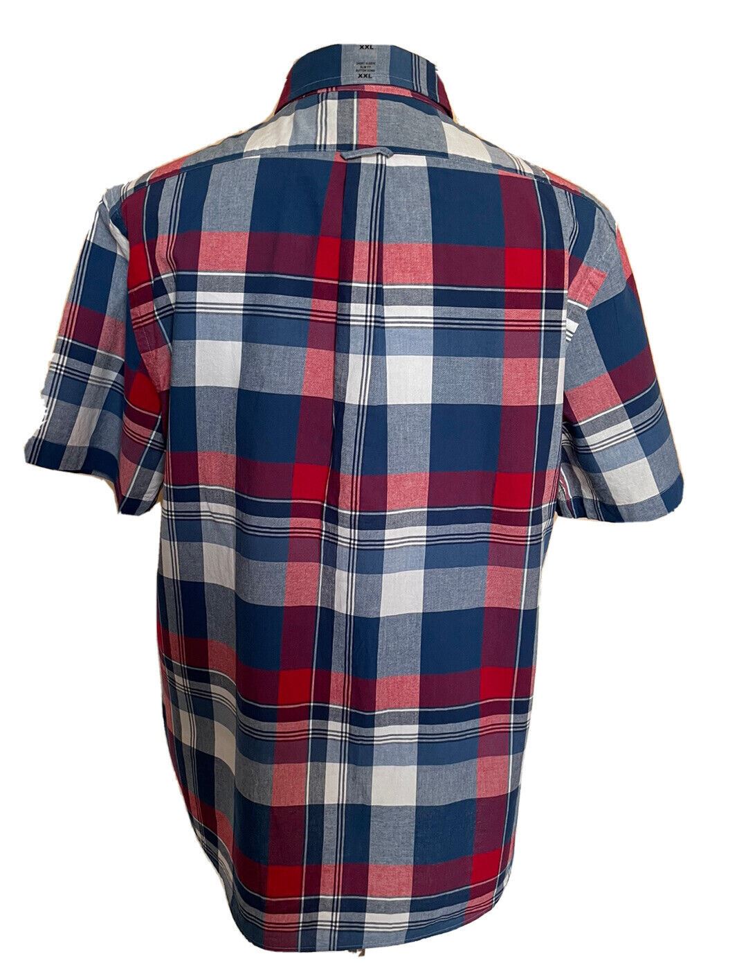 Neu mit Etikett: Polo Ralph Lauren Herren-Hemd mit kurzen Ärmeln, mehrfarbig, 2XL/2TG