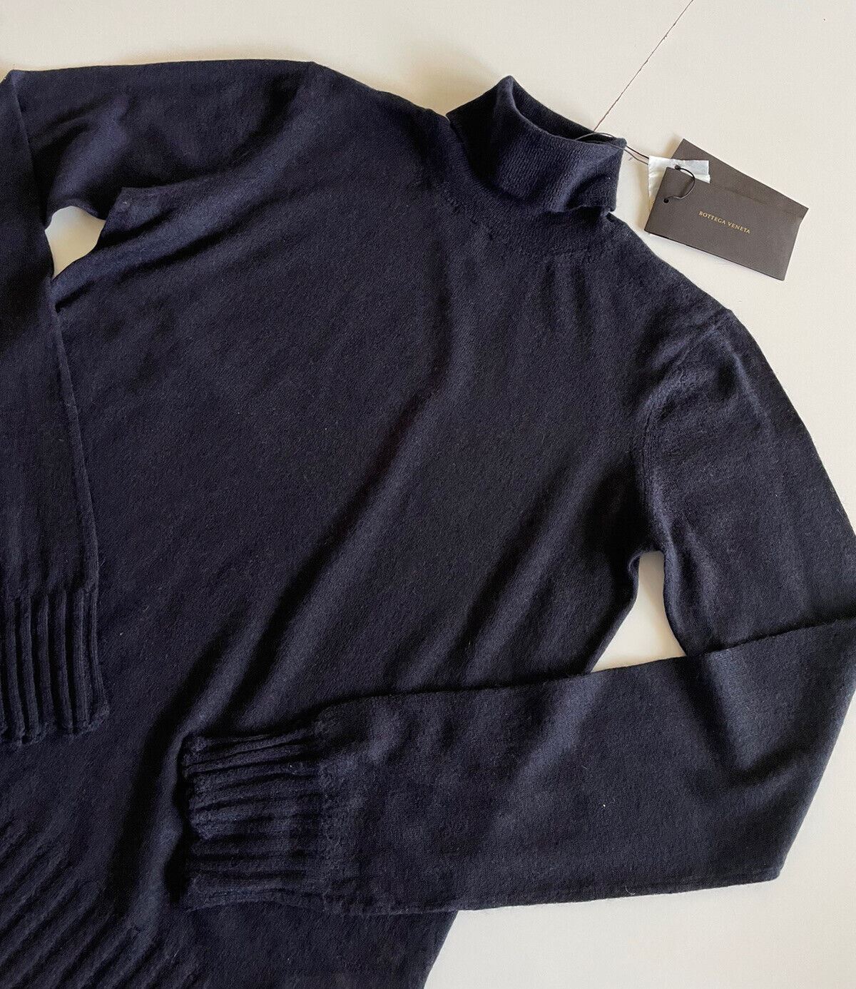 NWT $1150 Bottega Veneta Women's Cashmere Blue Sweater 3 US (42 Bottega) 601699