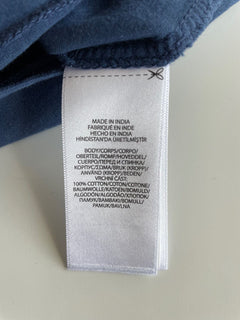 Neu mit Etikett: 78 $ Polo Ralph Lauren Kurzarm-Logo-T-Shirt für Damen in Blau, Größe L 