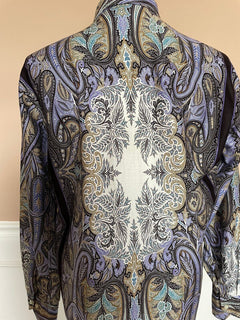 ETRO Herren-Freizeithemd aus Baumwolle mit Knöpfen, Größe L, hergestellt in Italien