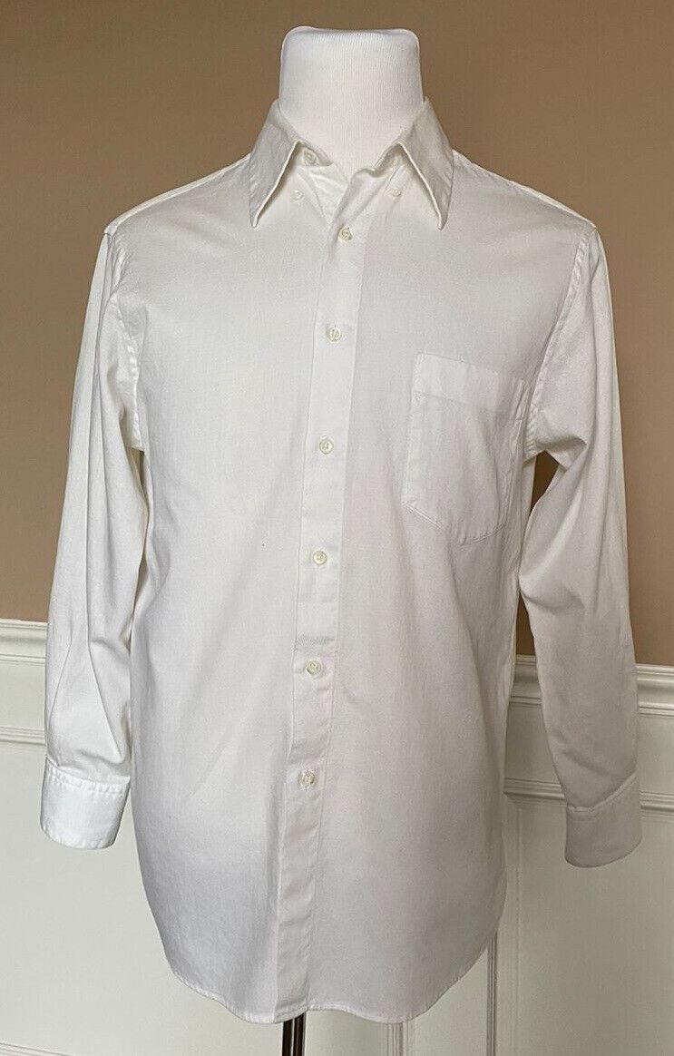 Мужская белая классическая рубашка Hugo Boss среднего размера
