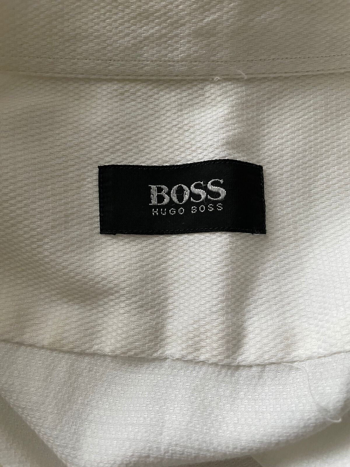 Hugo Boss Herren Weißes Hemd Medium