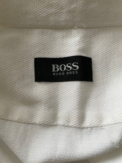 Hugo Boss Mens White Dress Shirt Medium