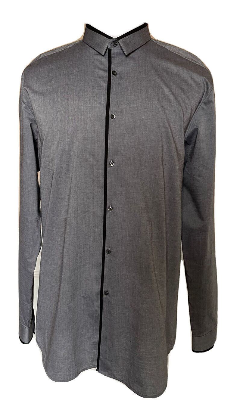 Hugo Boss Men's Slim Fit Cotton Grey Dress Shirt 2XL
