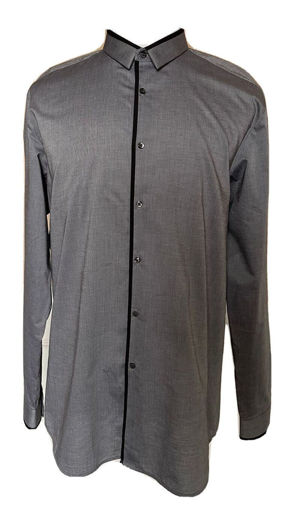 Hugo Boss Men's Slim Fit Cotton Grey Dress Shirt 2XL