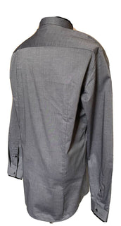 Hugo Boss Men's Slim Fit Cotton Grey Dress Shirt 2XL