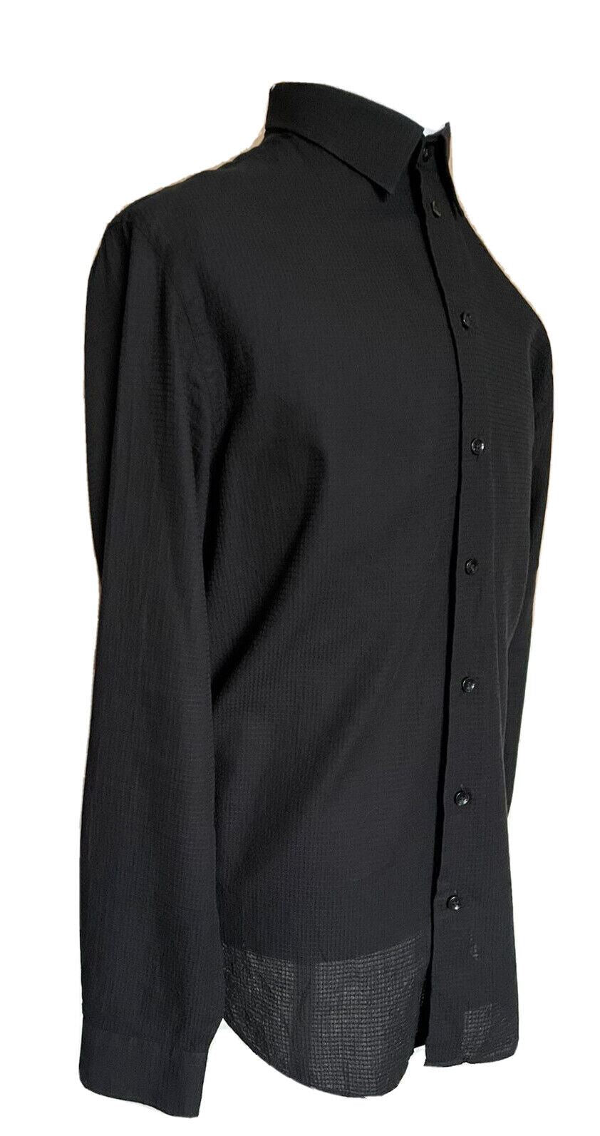Schwarzes Herrenhemd von Armani Collezioni, Größe L