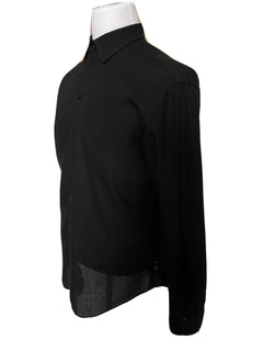 Armani Collezioni Men's Black Dress Shirt Large