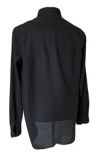 Armani Collezioni Men's Black Dress Shirt Large