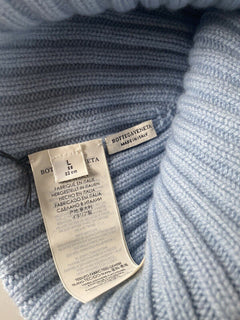 Neu mit Etikett: 350 $ Bottega Veneta Strickmütze aus 100 % Kaschmir, Blau, Größe L, 597145, Italien 