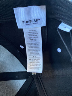 Neu mit Etikett: 420 $ Burberry TB Baumwoll-Baseballkappe Weiß/Marine M (57 cm) 8048483 Italien 