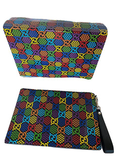 Neu mit Etikett: Gucci GG Psychedelic Print Reißverschluss-Umhängetasche 601087, hergestellt in Italien 