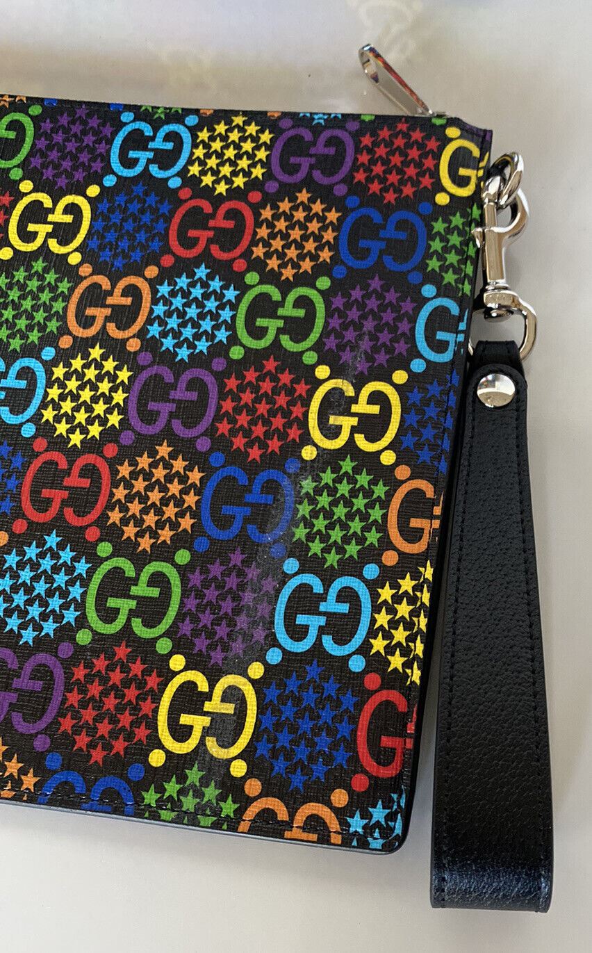 Neu mit Etikett: Gucci GG Psychedelic Print Reißverschluss-Umhängetasche 601087, hergestellt in Italien 