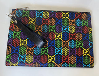 Neu mit Etikett: Gucci GG Psychedelic Print Reißverschluss-Umhängetasche 601087, hergestellt in Italien 