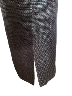 Neu mit Etikett: 12.200 $ Bottega Veneta Damenmantel aus gewebtem Intrecciato-Leder Schokolade 604525 