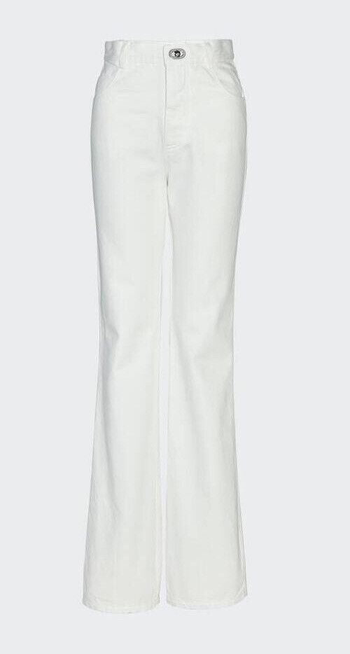 NWT $950 Bottega Veneta High-Waisted Jeans White 2 US (38 Euro) 630693 Italy