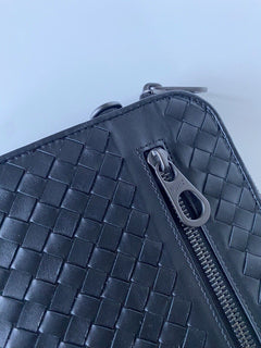 NWT $1470 Bottega Veneta Intrecciato Leather Black Document Case 493190 Italy
