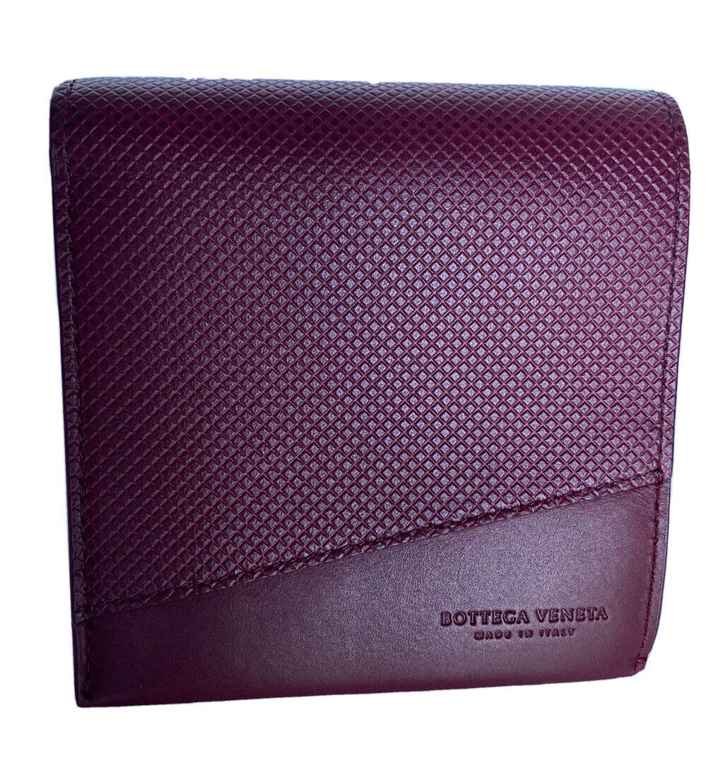 NWT $410 Bottega Veneta Bi-fold Marco Polo Calf Leather Wallet Bordeaux 578200