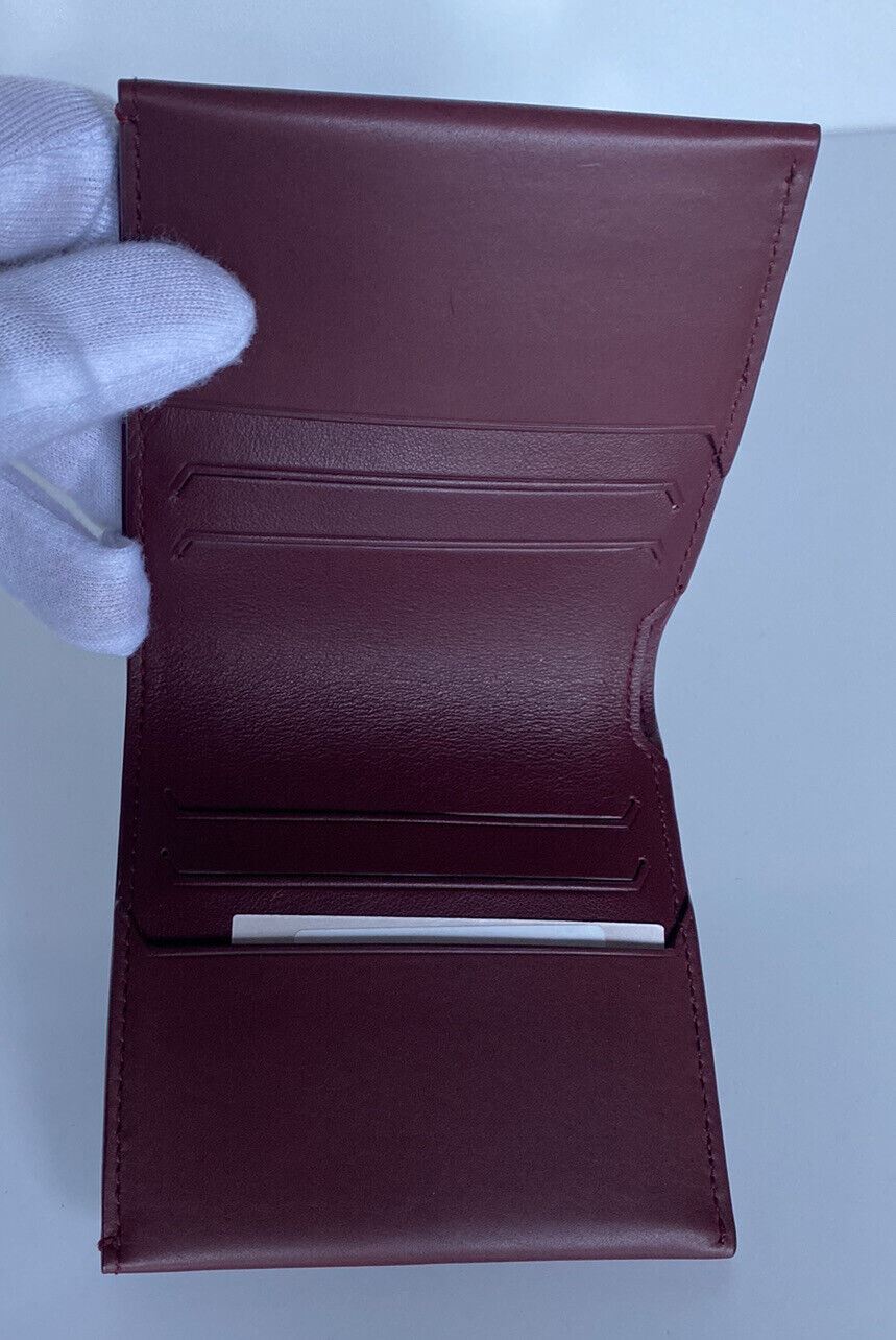 NWT $410 Bottega Veneta Bi-fold Marco Polo Calf Leather Wallet Bordeaux 578200