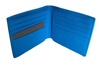 NWT Bottega Veneta Intrecciato Leder Sky Blue Bi-Fold Wallet 196207 Italien 
