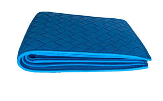 NWT Bottega Veneta Intrecciato Leder Sky Blue Bi-Fold Wallet 196207 Italien 