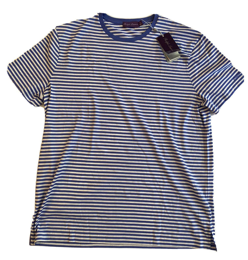 NWT 195 долларов США Ralph Lauren Purple Label Copen Трикотажная футболка в синюю полоску 2XL 