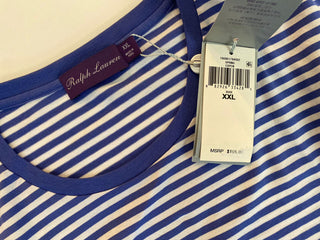 NWT 195 долларов США Ralph Lauren Purple Label Copen Трикотажная футболка в синюю полоску 2XL 
