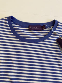 NWT 195 долларов США Ralph Lauren Purple Label Copen Трикотажная футболка в синюю полоску 2XL 