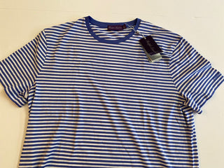 NWT 195 долларов США Ralph Lauren Purple Label Copen Трикотажная футболка в синюю полоску 2XL 