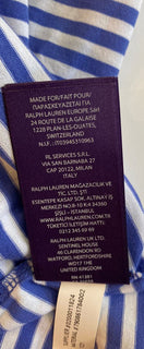 NWT 195 долларов США Ralph Lauren Purple Label Copen Трикотажная футболка в синюю полоску 2XL 