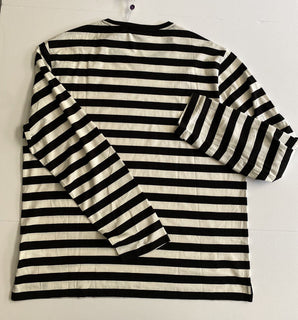 Neu mit Etikett: 250 $ Ralph Lauren Purple Label Schwarz gestreiftes Jersey-Langarm-T-Shirt 2XL 