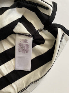 Neu mit Etikett: 250 $ Ralph Lauren Purple Label Schwarz gestreiftes Jersey-Langarm-T-Shirt 2XL 