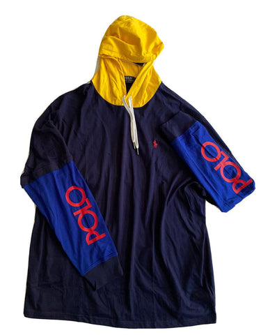 NWT Polo Ralph Lauren Long Sleeve Signature Logo Sweatshirt Hoodie Navy XL