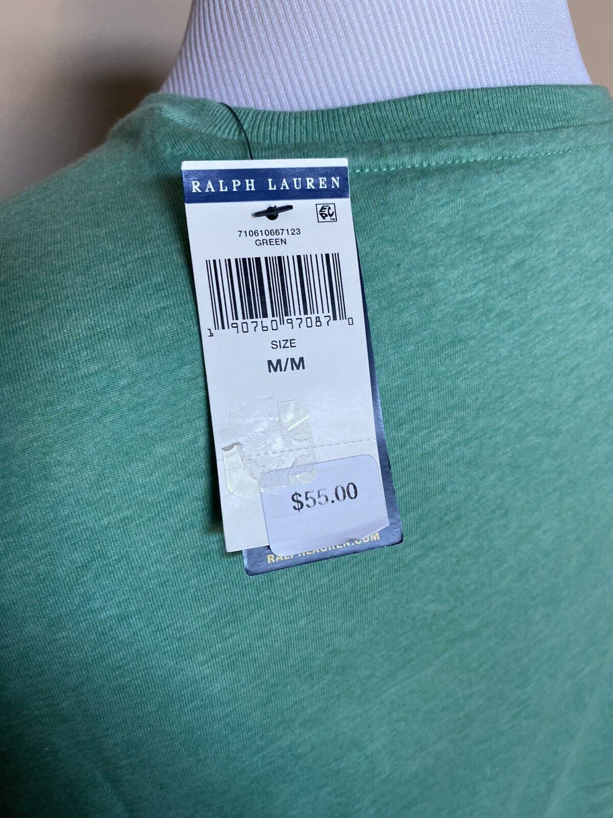 NWT Polo Ralph Lauren Short Sleeve Cotton T-shirt Green Medium