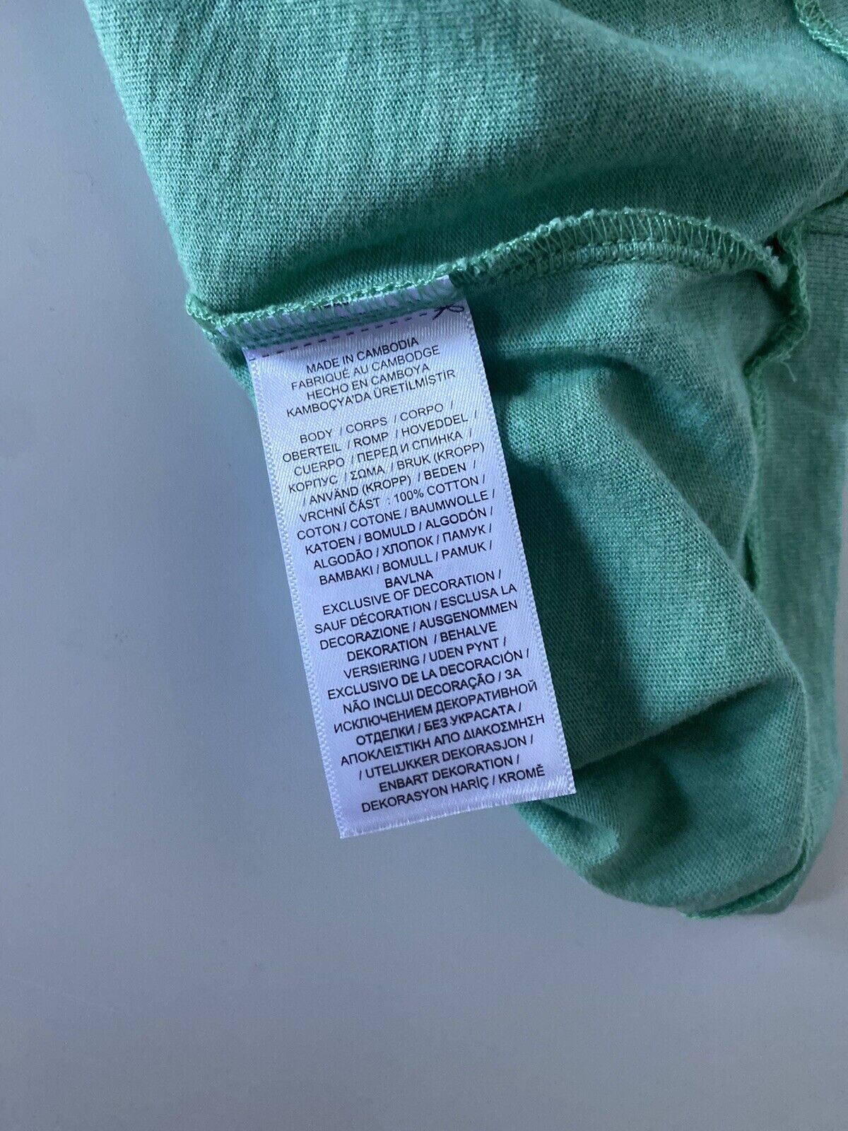 Neu mit Etikett: Polo Ralph Lauren Kurzarm-Baumwoll-T-Shirt, Grün, 2XL 