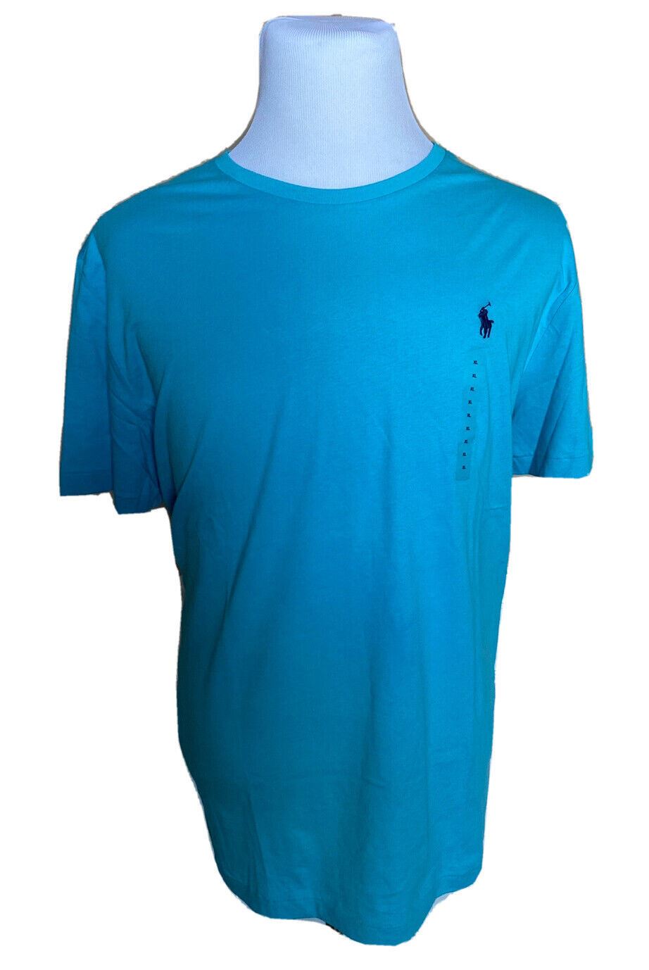 Хлопковая футболка с короткими рукавами NWT Polo Ralph Lauren, синяя, XL 